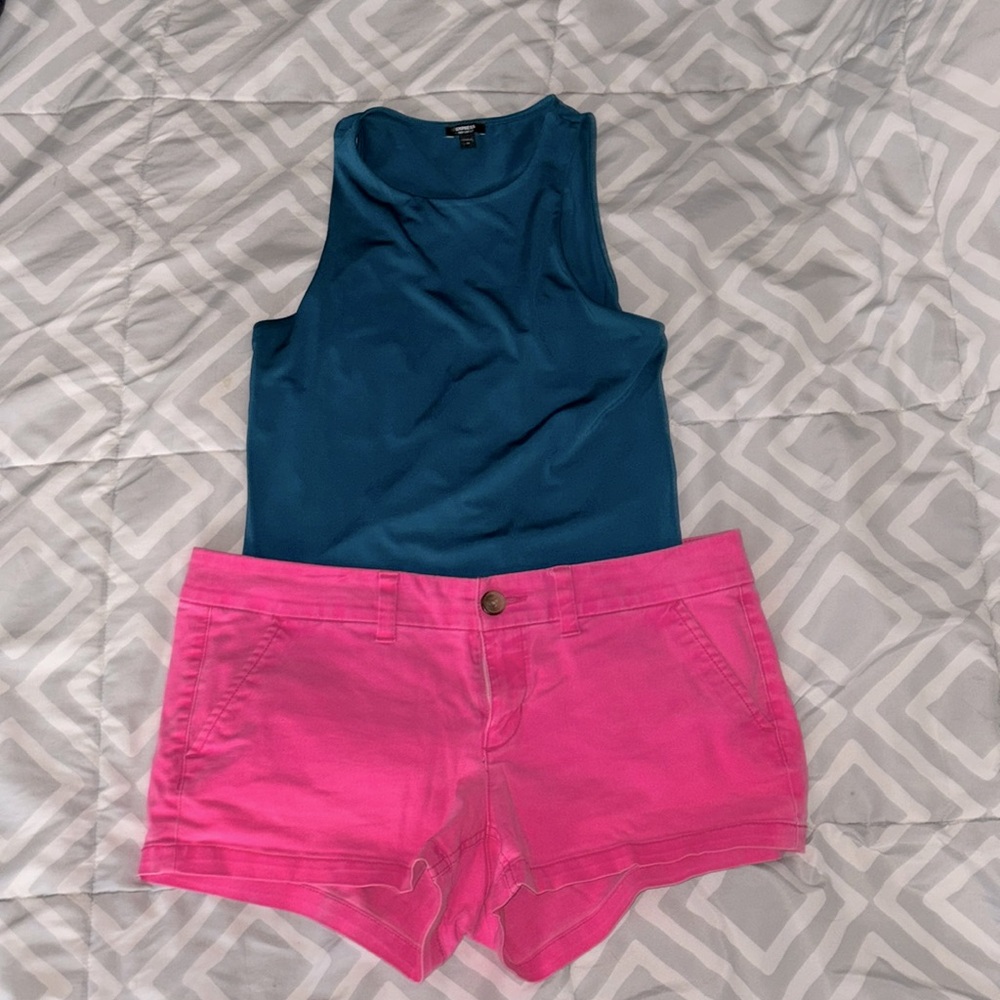 American Eagle stretch fit shortie shorts